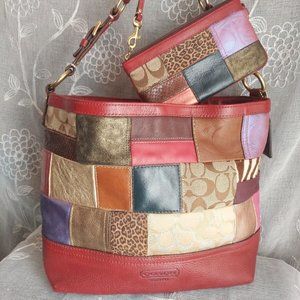 Coach Patchwork Tote Set